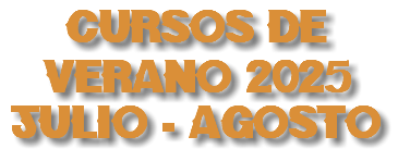 CURSOS DE VERANO 2025 JULIO - AGOSTO
