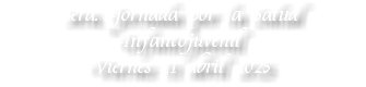 3era. Jornada por la Salud Infantojuvenil Viernes 11 abril 2025