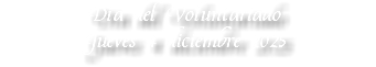 Día del Voluntariado Jueves 4 diciembre 2025