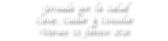 Jornada por la Salud Curar, Cuidar y Consolar Viernes 13 febrero 2026